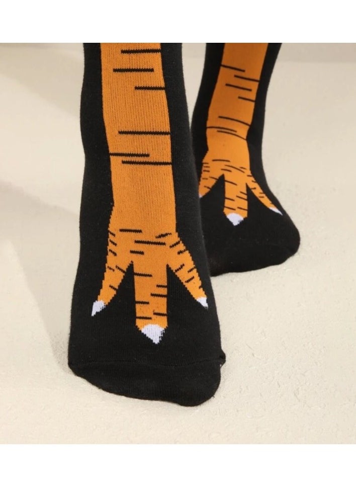amazing.EGP Unisex Crazy Funny Chicken Legs Socks Novelty Knee High Turkey Socks Funny Gifts for Women Men and Kids AMAZINGEGP Funny Gifts For Party Novelty Socks  - Image 3