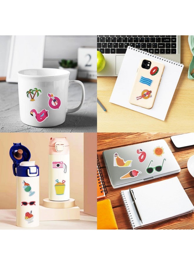 كليڤر بلاي مجموعة من 100 ملصق حمام سباحة وشاطئ، هدايا حفلات صيفية، ديكورات أعياد ميلاد - Image 5