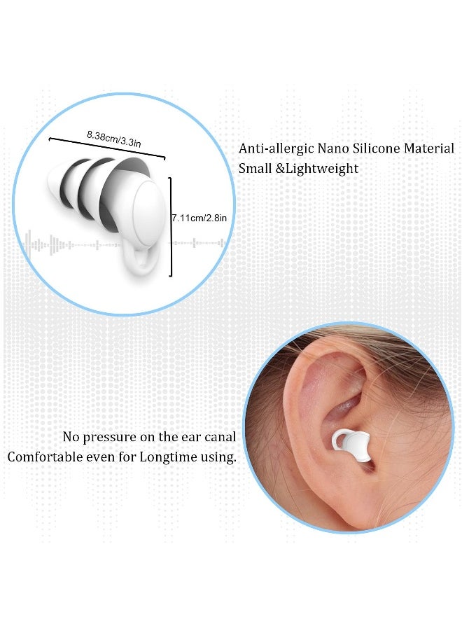 Generic Premium Silicone Ear Plugs for Sleep & Noise Reduction - Soft, Reusable Earplugs for Swimming, Studying, Travel, Snoring & Loud Environments  - Image 5