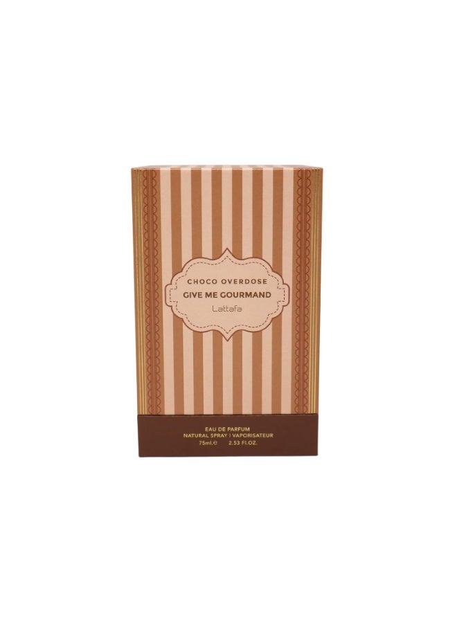 لطافة شوكو اوفردوز، مجموعة جورماند، عطر شوكولاتة داكنة وفادج والكراميل، بخاخ 75 مل، مجموعة سويت اند اليجانت جيف مي جورماند - Image 2