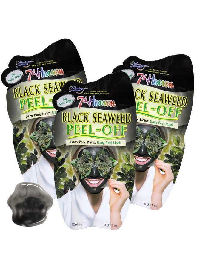 سفنث هيفن قناع وجه سهل التقشير من الأعشاب البحرية مع مسام الوجه للتخلص من سموم الأعشاب البحرية لجميع أنواع البشرة، 3 عبوات تحتوي كل منها على 0.3 أونصة سائلة 3 أكياس - Image 1