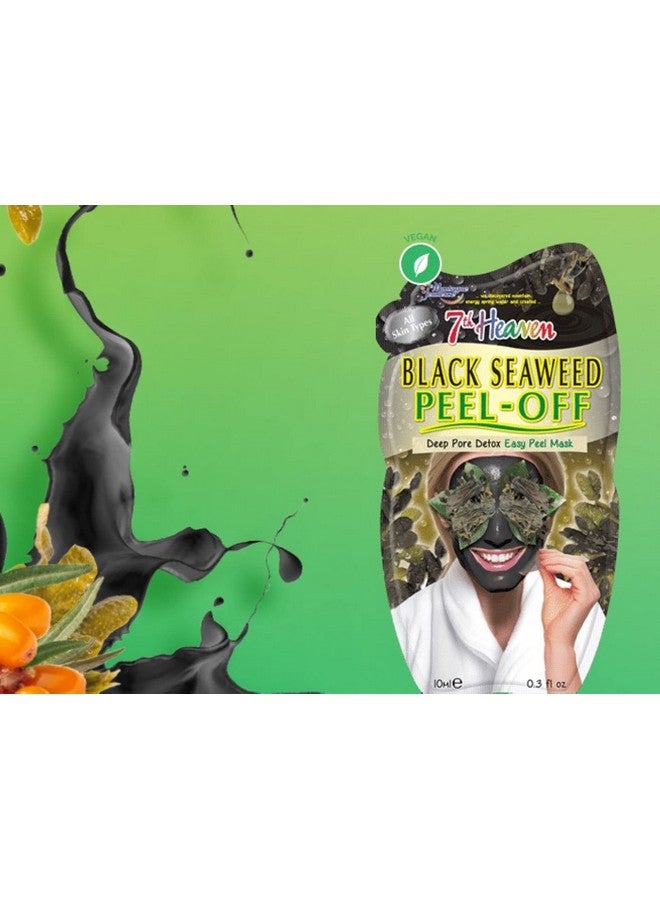 سفنث هيفن قناع وجه سهل التقشير من الأعشاب البحرية مع مسام الوجه للتخلص من سموم الأعشاب البحرية لجميع أنواع البشرة، 3 عبوات تحتوي كل منها على 0.3 أونصة سائلة 3 أكياس - Image 2