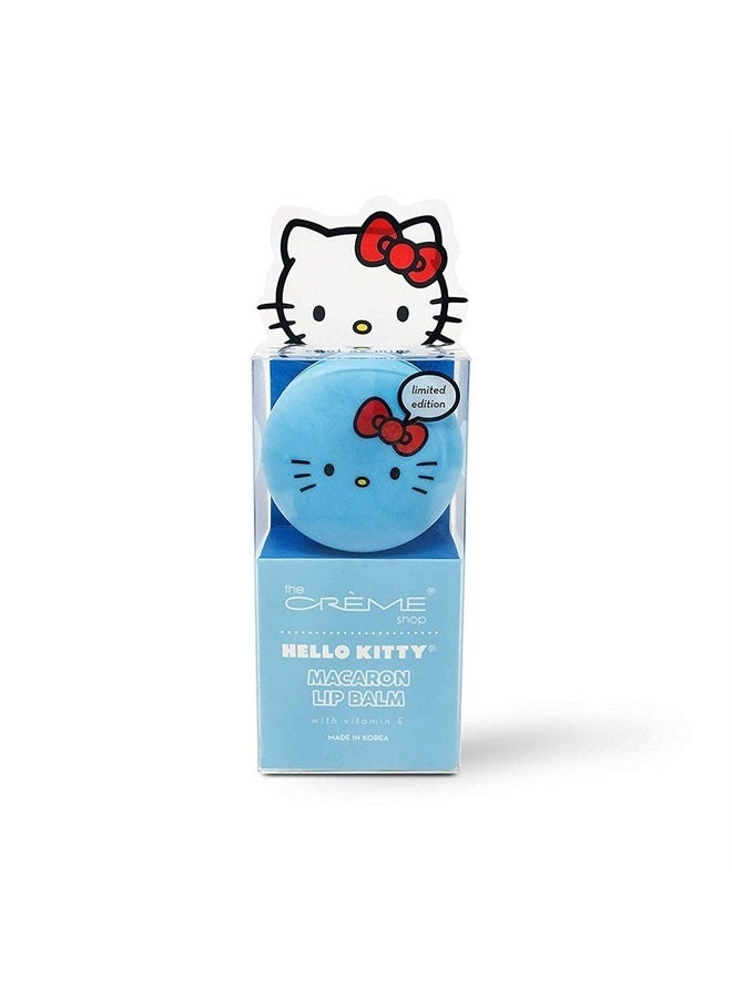The Crème Shop بلسم شفاه ماكرون هالو كيتي من سانريو (هالو كيتي بارد كالنعناع) برائحة لطيفة كورية محمولة ومهدئة ومتقدمة يجب أن تكون لديك أثناء التنقل