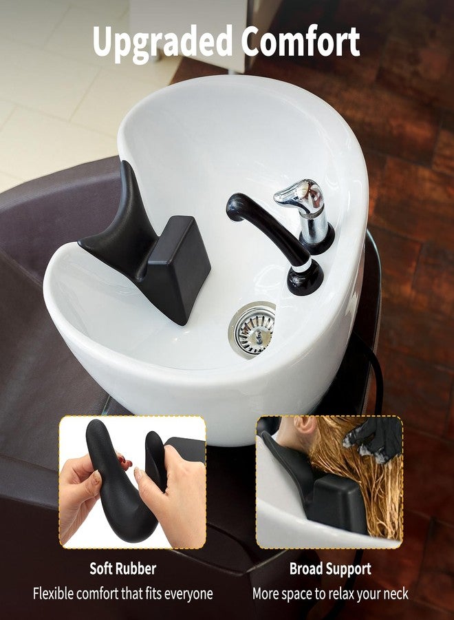 AISEELY Shampoo Bowl Neck Rest, Ergonomic Gel Neck Pad for Shampoo Sink, Rubber Salon Sink Neck Rest, Professional Shampoo Bowl Neck Cushion Support for Home Salon, Barber Shop & Beauty Salon - Image 4