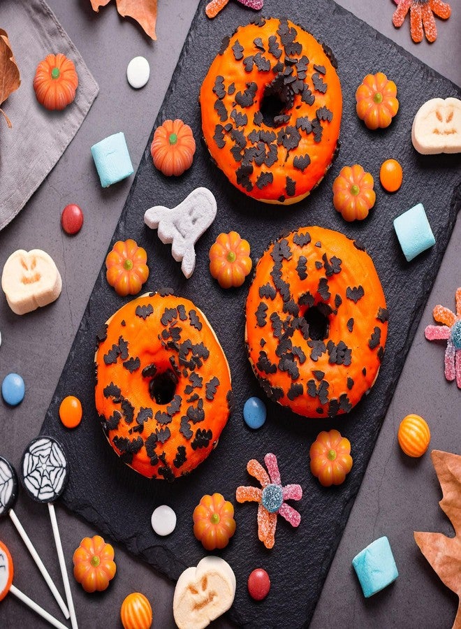 Poen 50 Pcs Thanksgiving Mini Resin Pumpkins Tiny Miniature Pumpkins for Crafts DIY Artificial Vase Bowl Filler Home Indoor Fall Thanksgiving Autumn Table Party Gifts Decorations - Image 3