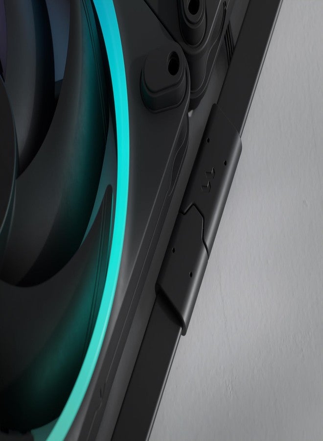 فراكتال ديزاين مروحة كمبيوتر Fractal Design Momentum 12 RGB، أسود - Image 3