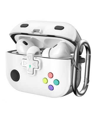 AirPods Pro 2nd Generation Case Cover Classic Game Player Design Supports Wireless Charging Portable Military Hard Shell Protective Cover for Apple AirPods Pro 2 or 1 Charging Case White - pzsku/Z184FAE105937146F9219Z/45/_/1718691058/d3d74c05-ad51-4b43-9f7b-3506cde25583