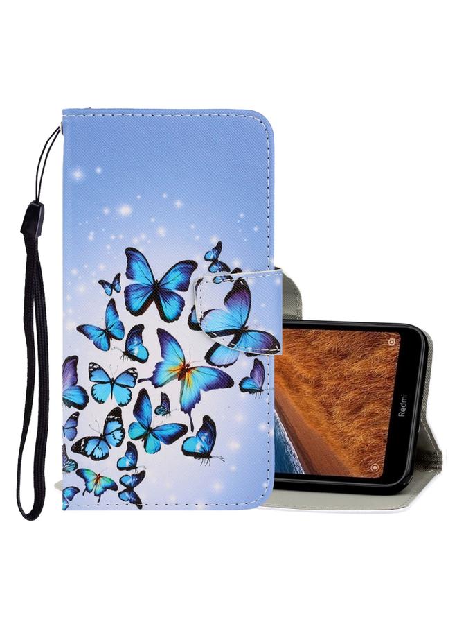 Case For Xiaomi Redmi 7A 3D Colored Drawing Horizontal Flip PU Leather Case with Holder & Card Slots & Wallet