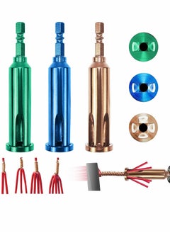 Wire Twisting Tools, Strippers and Stranders, 4 Square 3 Way/5 Way Automatic Strander Drill Tool Accessories for Stripping Cable (3 Pcs)