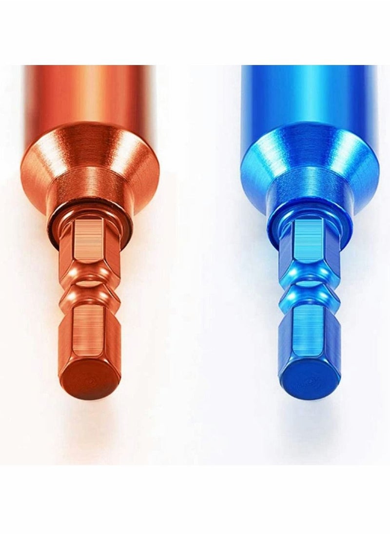 SYOSI - Wire Twisting Tools, Strippers and Stranders, 4 Square 3 Way/5 Way Automatic Strander Drill Tool Accessories for Stripping Cable (3 Pcs) - Image 1