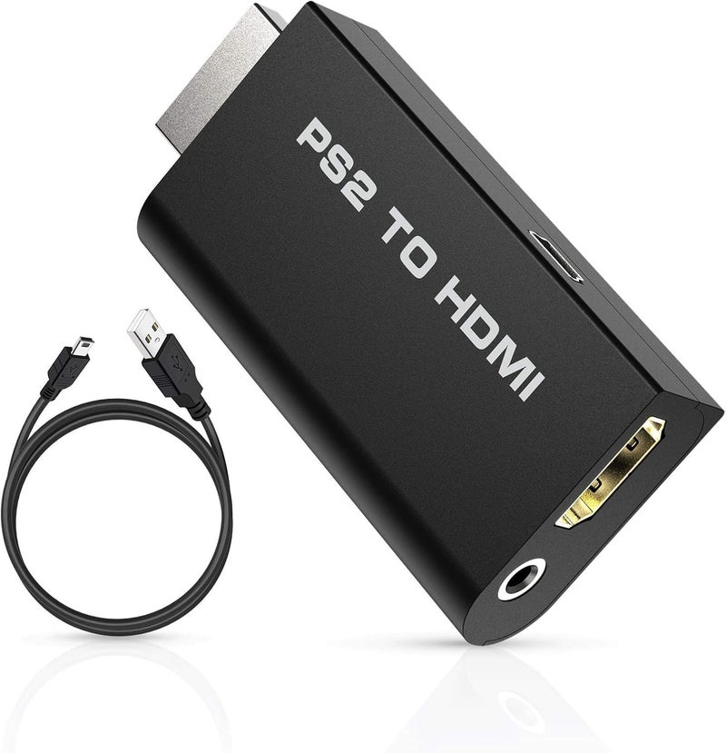 Etzin PS2 to HDMI Converter Supports All PS2 Display Modes with 3.5mm Audio Converter 313GA - Image 1