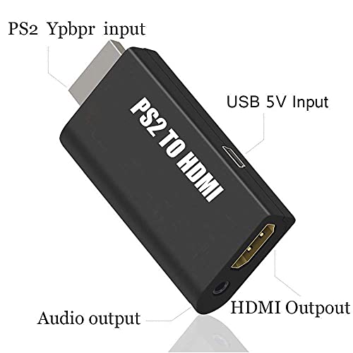 Etzin PS2 to HDMI Converter Supports All PS2 Display Modes with 3.5mm Audio Converter 313GA - Image 3