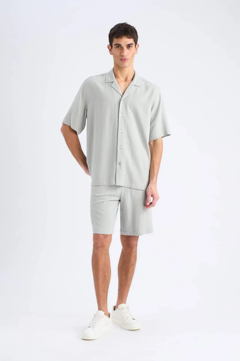 DeFacto Relax Fit Summer Linen Blend Shorts