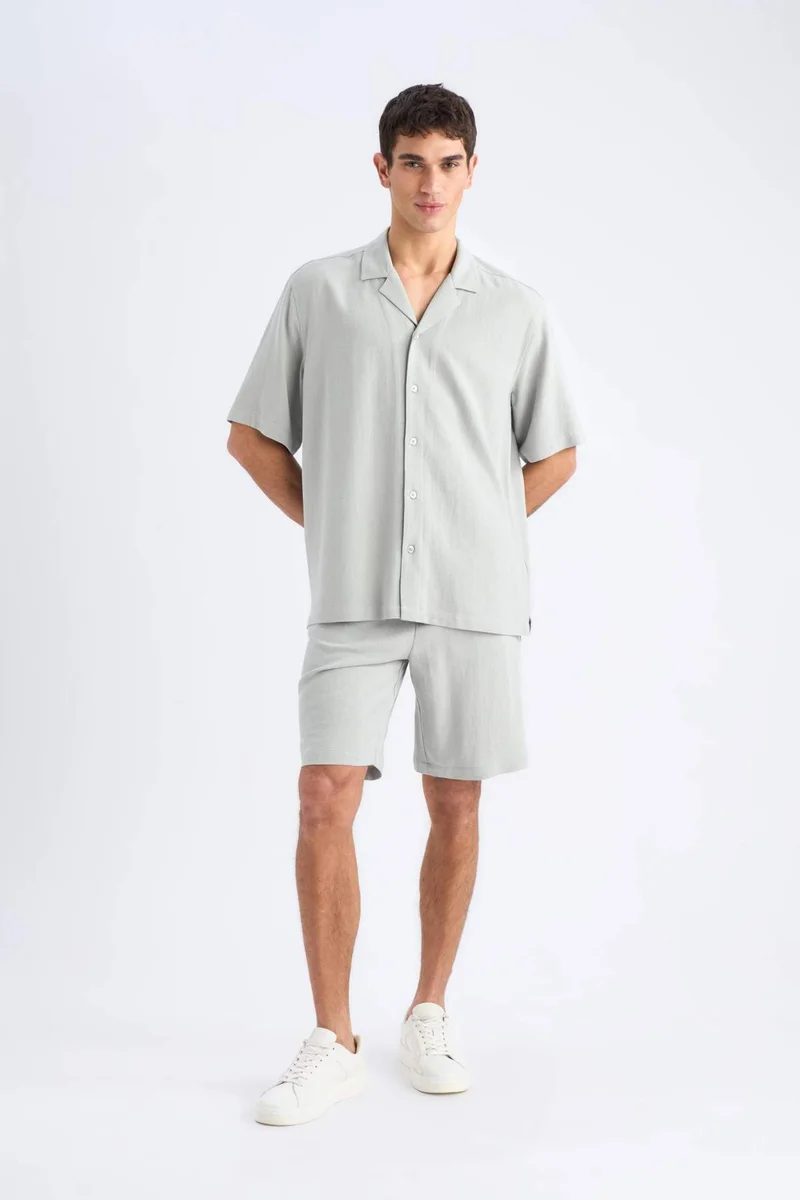 DeFacto Relax Fit Summer Linen Blend Shorts