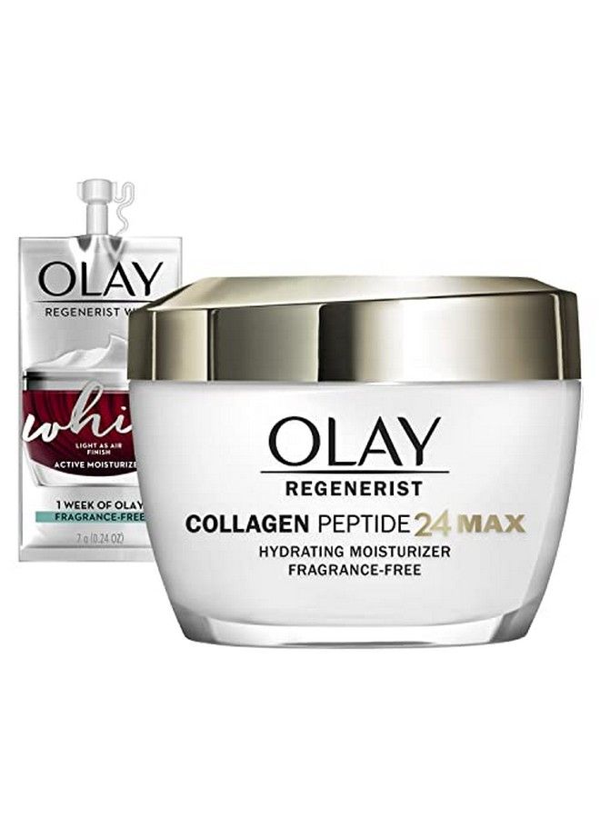 Olay Regenerist Collagen Peptide 24 Max Hydrating 1.7 Oz + Whip Face Moisturizer Travel/Trial Size Gift Set - Image 1