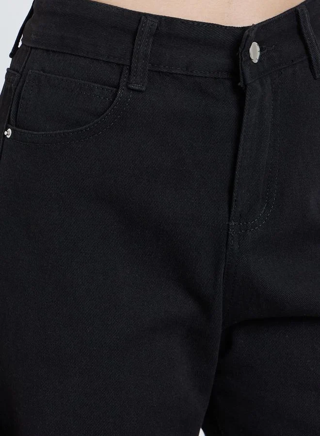 ستايلي بنطال جينز بقصة أرجل واسعة