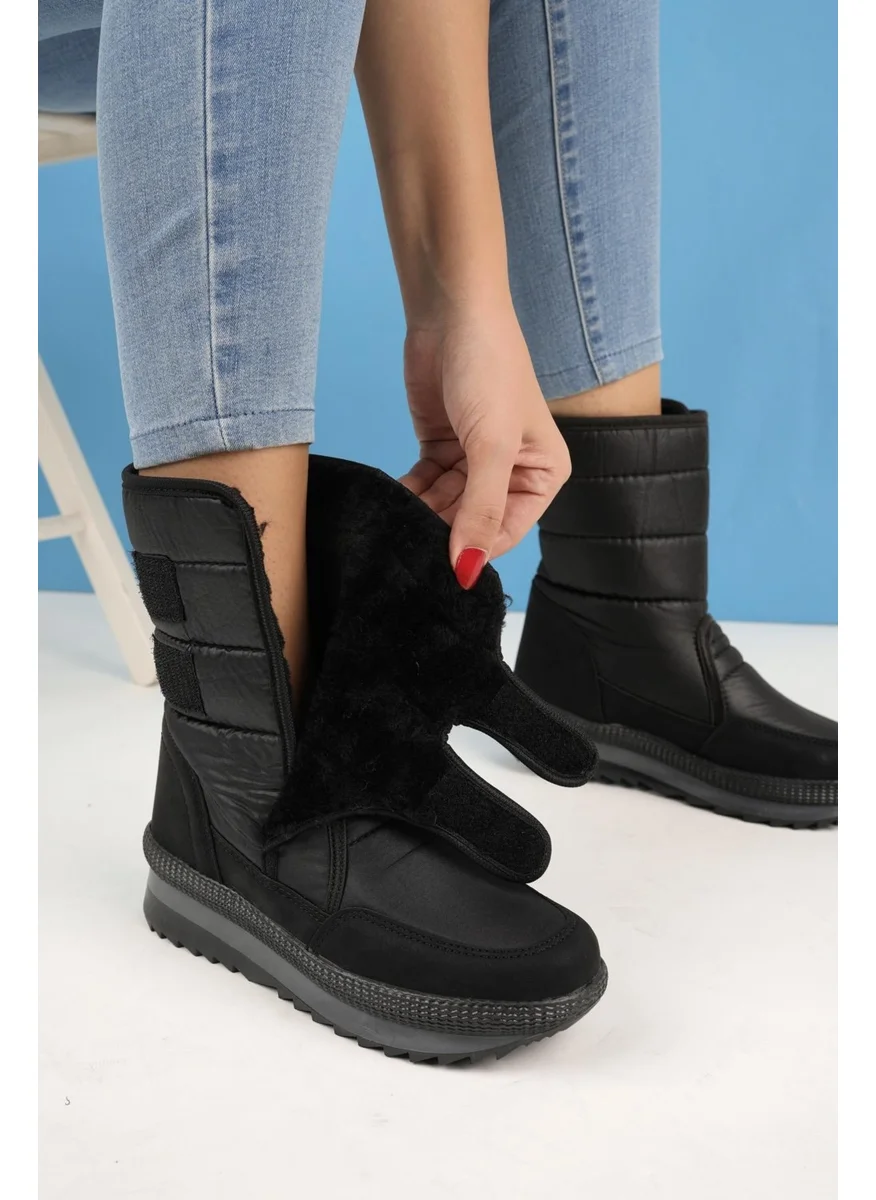 موغو Felya Guaranteed Women's Fur and Velcro Rain and Snow Boots