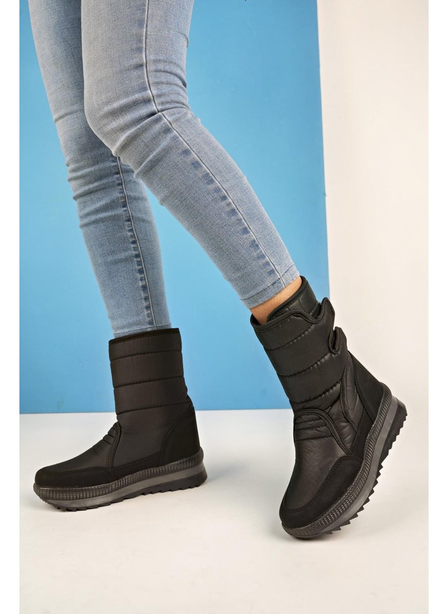 muggo Felya Guaranteed Women's Fur and Velcro Rain and Snow Boots  - Image 4