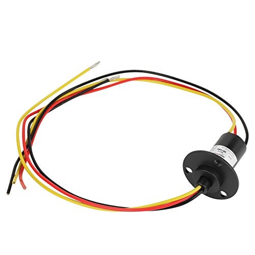 Hilitand 3 Wires Electrical Slip Ring Collector, 250RPM 15A Mini Slip Ring 3 Wires 0-600V Electrical Slip Ring for Wind Turbine Power Generator - Image 1