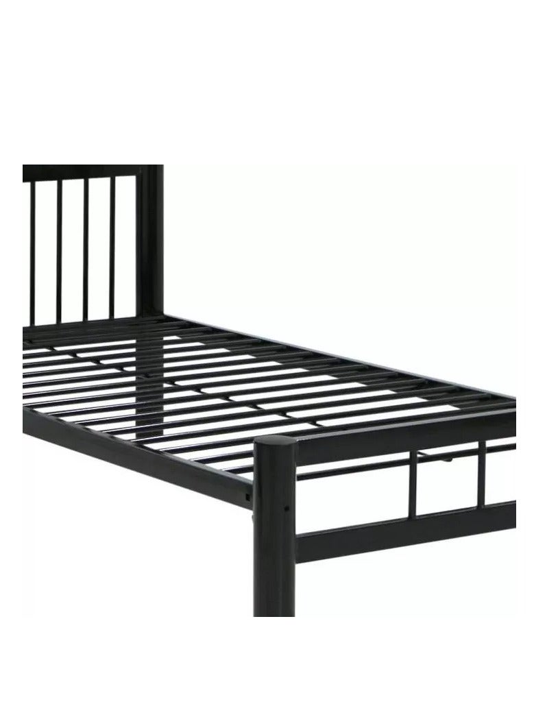 جالاكسي ديزاين تصميم جالاكسي - سرير فردي من الفولاذ بمقاس 90×190 سم – اللون الأسود – الموديل GDF-HDB-90190 - Image 2
