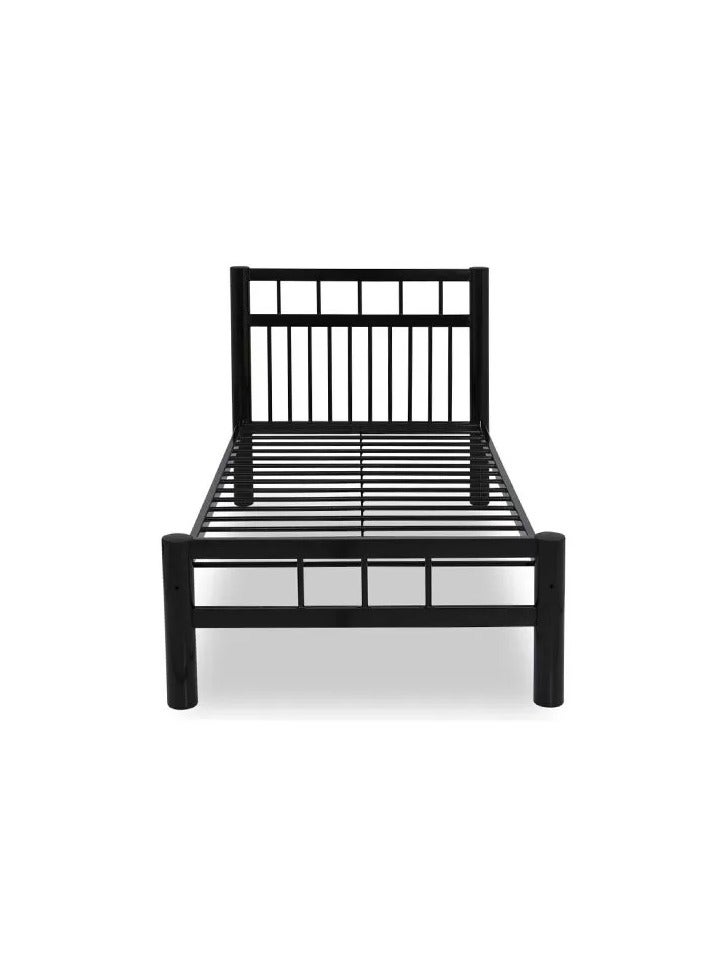 جالاكسي ديزاين تصميم جالاكسي - سرير فردي من الفولاذ بمقاس 90×190 سم – اللون الأسود – الموديل GDF-HDB-90190 - Image 3