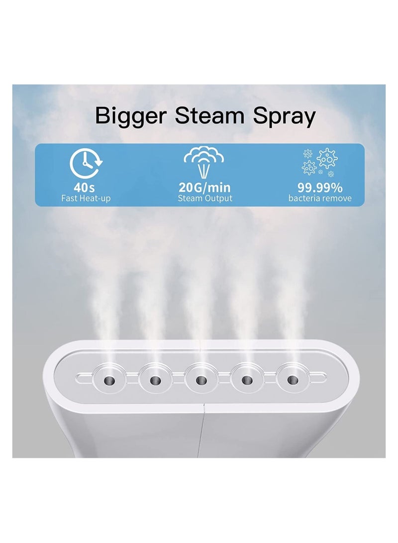 Clothes Steamer, 700W Steam Iron Handheld Portable Garment Steamer with 120ml Tank for Home and Travel, Vertical Clothing Steamer - Image 3