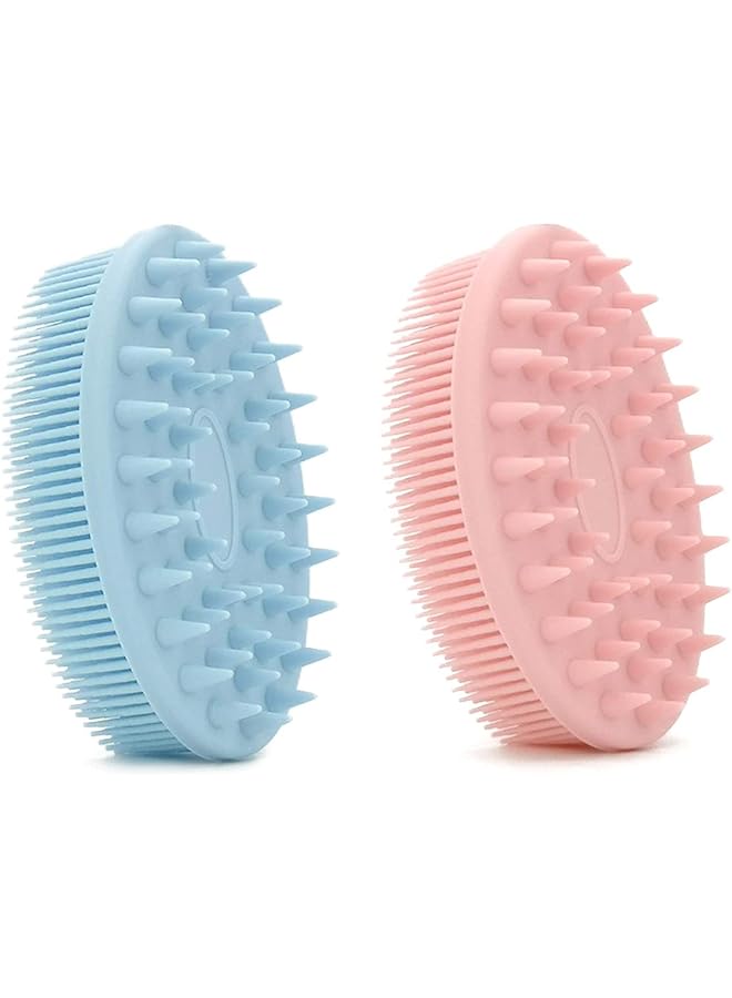 KASTWAVE Upgrade 2 In 1 Bath And Shampoo Brush Silicone Body Scrubber For Use In Shower Exfoliating Body Brush Premium Silicone Loofah Head Scrubber Scalp Massager Brush Wet And Dry Easy To Clean - Image 1