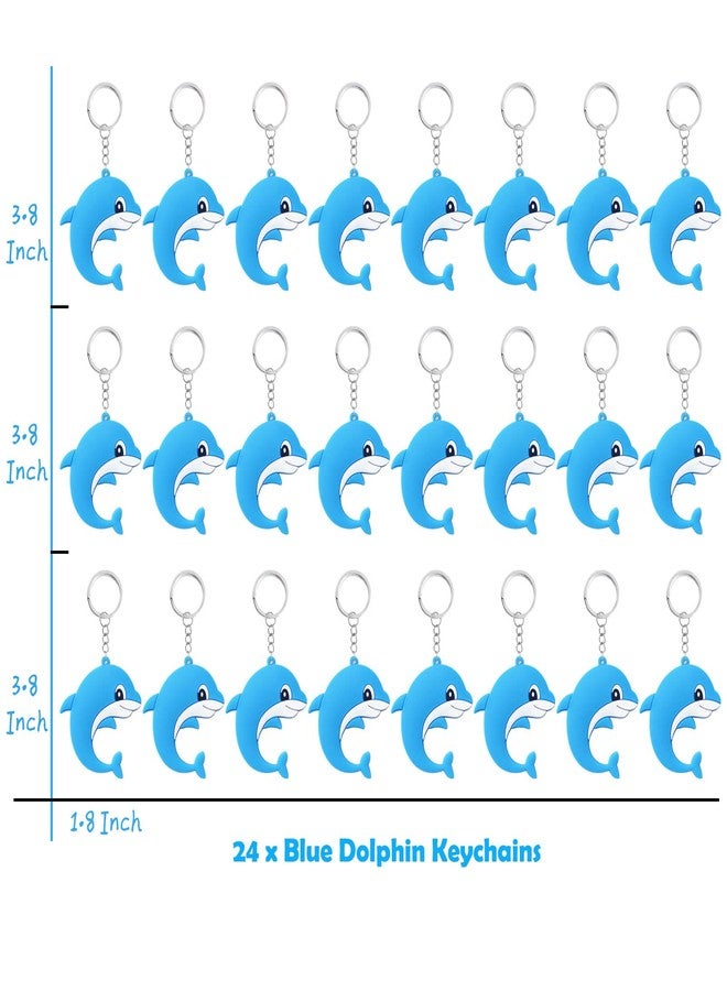 Elecrainbow 24 Pack Dolphin Keyring Pack Party Favor for Animal Lover, Return Gift, Ocean Themed Party, Thanksgiving, Baby Shower, Birthday, Wedding - Image 5