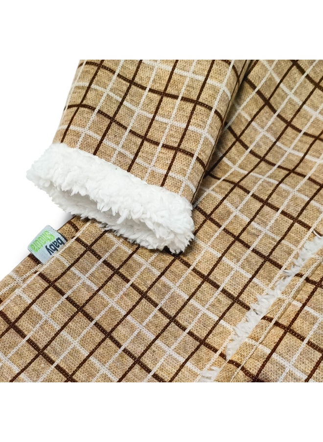 BabyShoora - Baby fur lined jacket with collar - Image 1