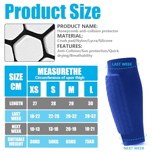 BIRDDIE Soccer Shin Guards Shin Pads for Kids Youth Adult, Calf Compression Sleeve with Honeycomb Pads, Support for Shin Splint Baseball Boxing Kickboxing MTB - Image 2
