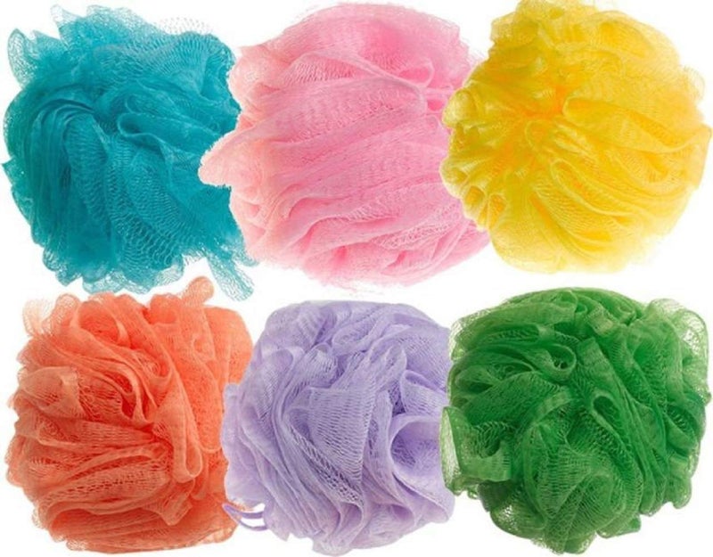 ZINGARO Bath Sponge Round Loofah and Back Scrubber for Men and Women (pack of 4) - Image 1