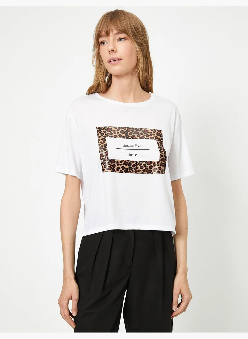 KOTON Letter Printed T-Shirt