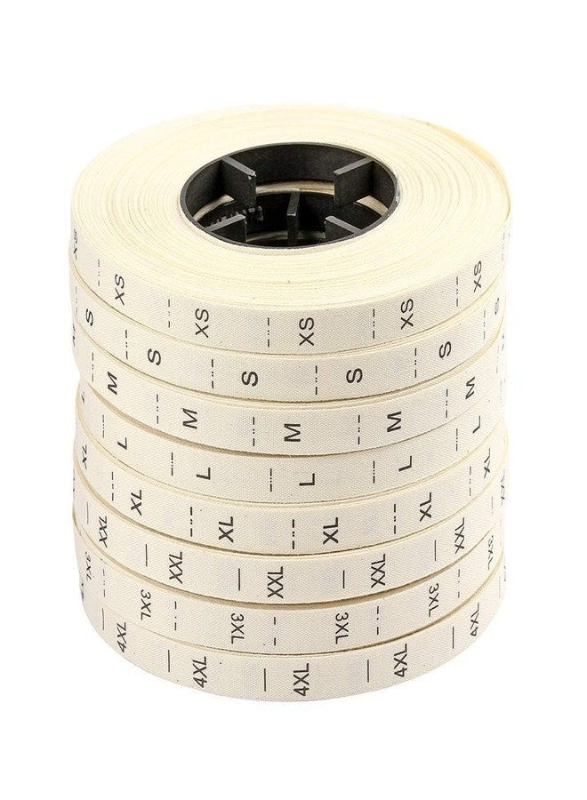 Bobbiny | Cotton Size Label [1 Roll = Pack of 2000 Labels] (Off-White) Number Roll Tags for Clothing, Dresses, and Other Projects (3XL) - Image 2