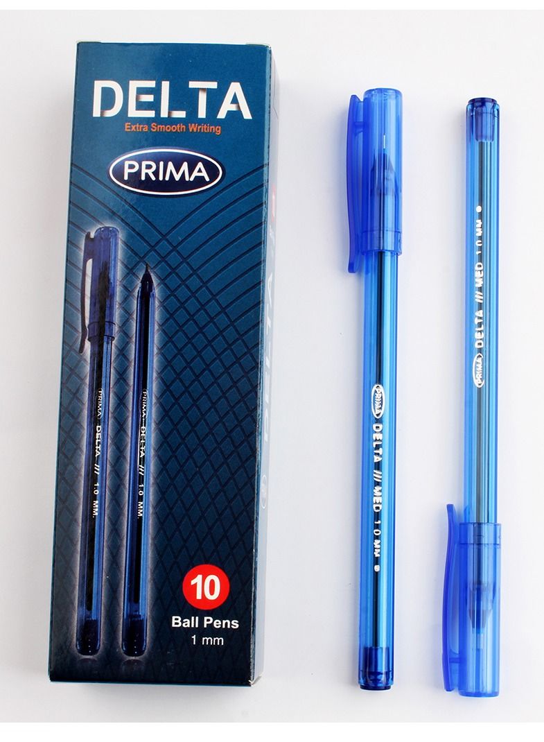 بريما قلم جاف بريما دلتا ازرق 1ملى - Image 1