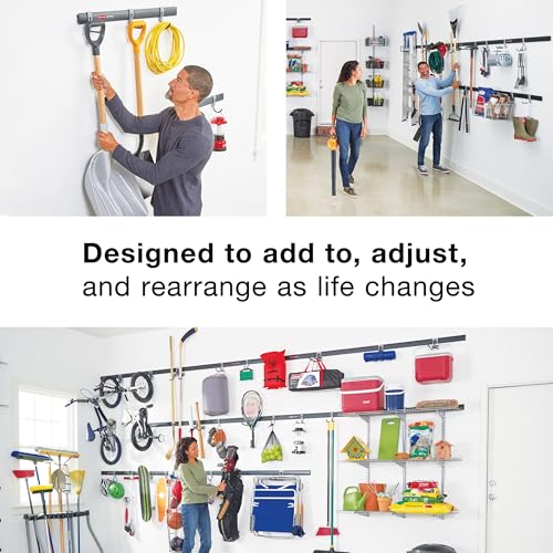 Rubbermaid FastTrack Utility Hook Garage Wall/Tool Hanger Wall Mount and Heavy Duty Tool Hanger for Home/Garage/Wall/Shed Organization - Image 5