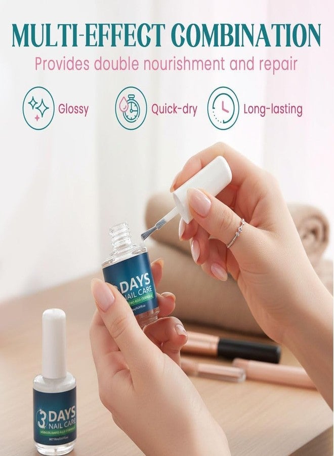 ROYALS RADIANCE Keratin Nail Repair Serum - 3 Days Nail Care Treatment for Stronger, Healthier Nails | Amino Acid Formula for Nail Growth, Shine & Damage Repair | 16ml (Pack Of_3) - Image 5