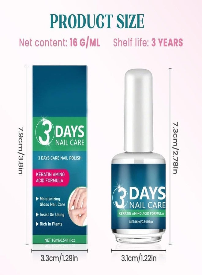ROYALS RADIANCE Keratin Nail Repair Serum - 3 Days Nail Care Treatment for Stronger, Healthier Nails | Amino Acid Formula for Nail Growth, Shine & Damage Repair | 16ml (Pack Of_3) - Image 2