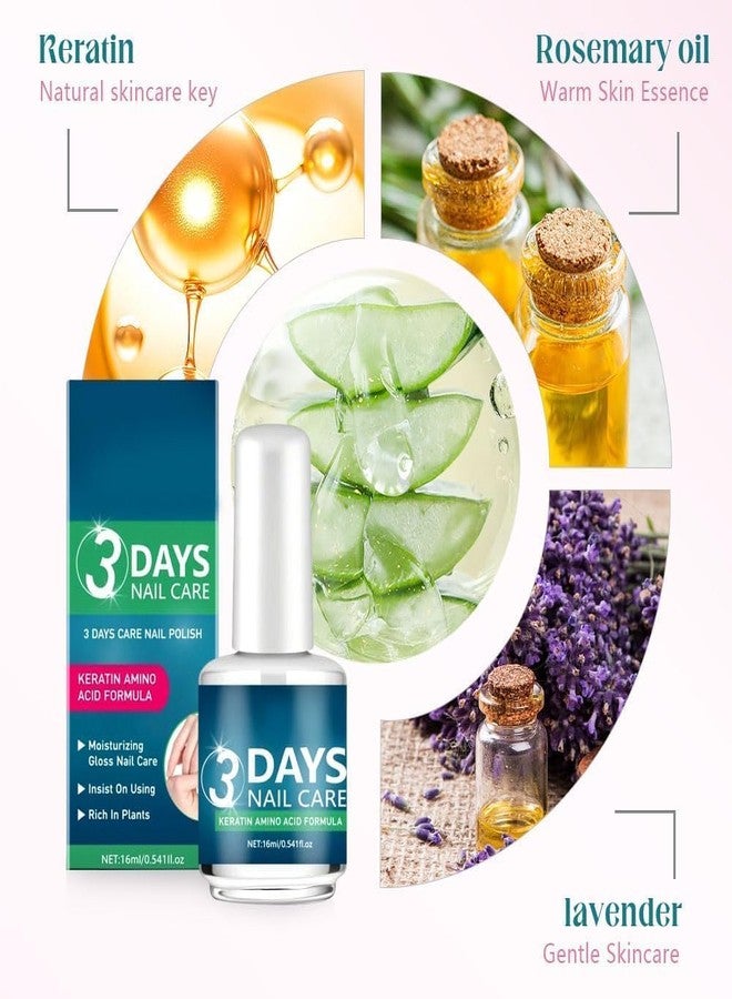 ROYALS RADIANCE Keratin Nail Repair Serum - 3 Days Nail Care Treatment for Stronger, Healthier Nails | Amino Acid Formula for Nail Growth, Shine & Damage Repair | 16ml (Pack Of_3) - Image 3
