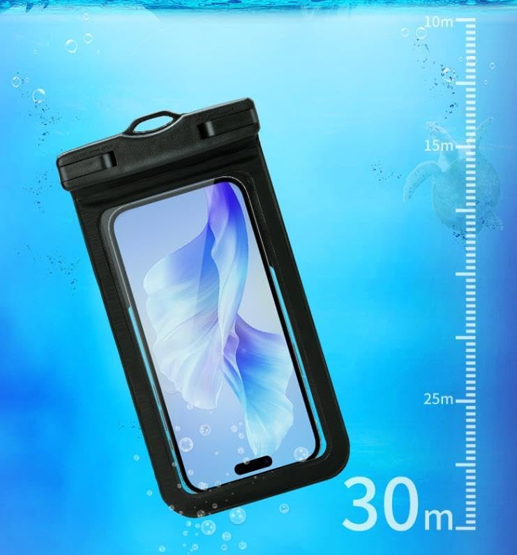 Waterproof Phone Pouch,IPX8 Waterproof Phone Case for Swimming,Underwater Phone Case for iPhone 15/14/13/12 Mini/Pro/Pro MAX/11/XS/XR/8 Plus/7 Plus,Samsung Galaxy Note,Huawei (2 pieces) (Blue) - Image 3