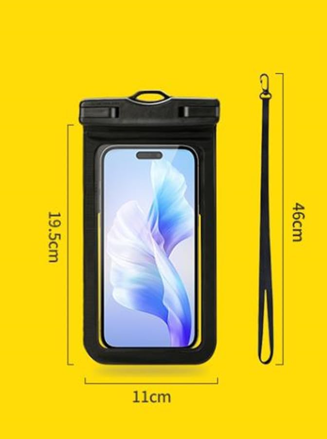 Waterproof Phone Pouch,IPX8 Waterproof Phone Case for Swimming,Underwater Phone Case for iPhone 15/14/13/12 Mini/Pro/Pro MAX/11/XS/XR/8 Plus/7 Plus,Samsung Galaxy Note,Huawei (2 pieces) (Blue) - Image 1