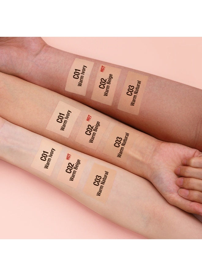 OTWOO O.TWO.O Oil-Free Liquid Locking Mist Foundation – Lightweight, Long-Lasting Base (#3, WARM NATURAL) - Image 2