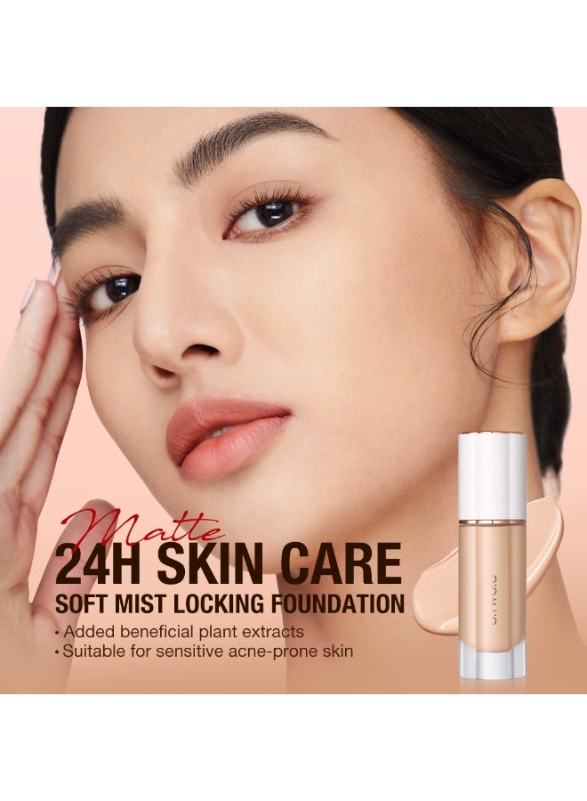 OTWOO O.TWO.O Oil-Free Liquid Locking Mist Foundation – Lightweight, Long-Lasting Base (#3, WARM NATURAL) - Image 5