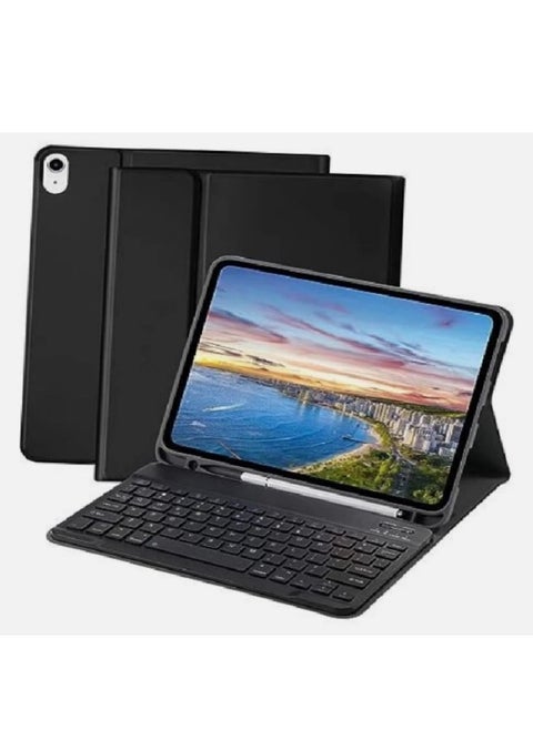 حافظة لوحة مفاتيح لجهاز iPad الجيل العاشر مقاس 10.9 بوصة 2022، غطاء لجهاز iPad الجيل العاشر مزود بلوحة مفاتيح بلوتوث، غطاء لوحة مفاتيح مع حامل قلم لجهاز iPad الجيل العاشر (A2696/A2757/A2777)