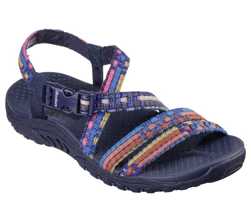 SKECHERS صندل سلاين باك سكيشرز النسائي ريغاي-سيو مي-بوهو المنسوج، متعدد الألوان البحرية، 7 - Image 3