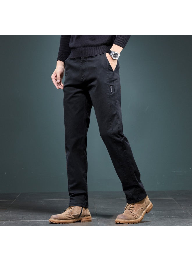 Fapai High-end Textured Casual Pants Men Autumn Winter Straight-leg Heightening Business Stylish Young Men's Trousers - Image 5