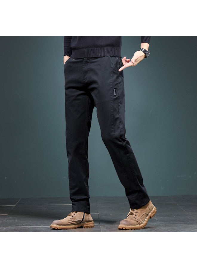 Fapai High-end Textured Casual Pants Men Autumn Winter Straight-leg Heightening Business Stylish Young Men's Trousers - Image 4