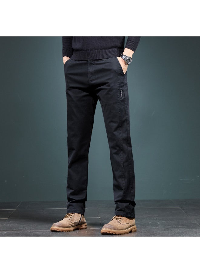 Fapai High-end Textured Casual Pants Men Autumn Winter Straight-leg Heightening Business Stylish Young Men's Trousers - Image 2