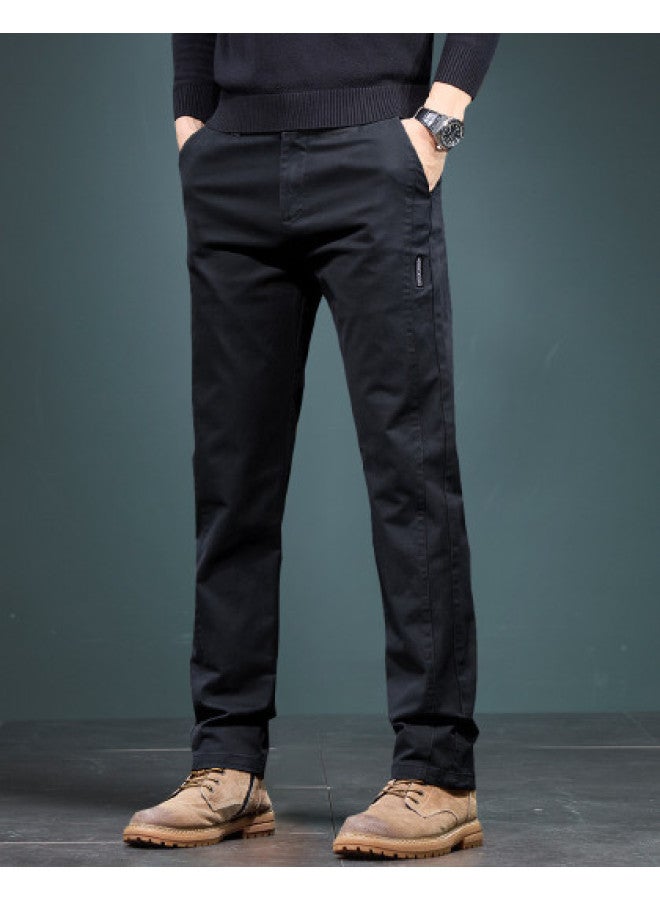 Fapai High-end Textured Casual Pants Men Autumn Winter Straight-leg Heightening Business Stylish Young Men's Trousers - Image 1