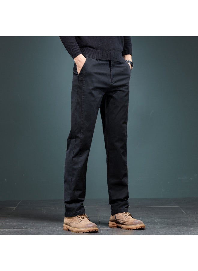 Fapai High-end Textured Casual Pants Men Autumn Winter Straight-leg Heightening Business Stylish Young Men's Trousers - Image 3