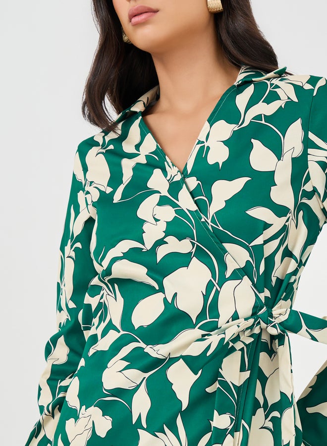 Styli Styli Printed Tie-Up Shirt and Pants Co-Ords - Image 3
